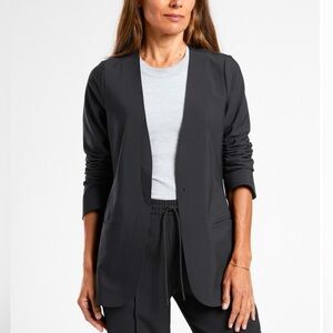 Athleta Avenue Blazer EUC Black Size 14
